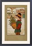 Framed Prints of Boy with Christmas Tree by Ethel Parkinson from Mary Evans