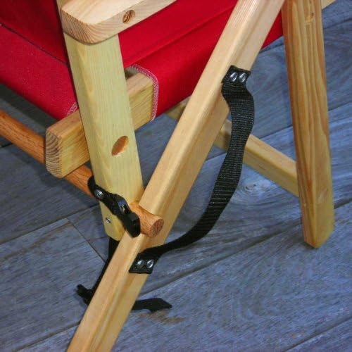 Jumbo 500lb Wood XL and High Deck / Beach Chair - Made in USA Color: Red