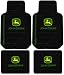 John Deere Factory Logo 4 Pc Floor Mats Set