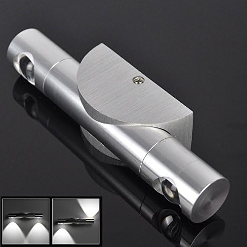 Camping Lamp 2015 6w LED Day White up Down Lamp Hall Sconce Mirror Spot Wall Light Pathway Flashlight Lamp Torch