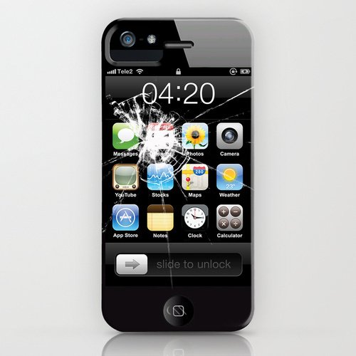 Society6/ソサエティシックス iPhone5 Case iphone_case_broken Society6/ソサエティシックス iPhone5 Case iphone_case_broken