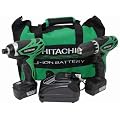 Hitachi KC10DFL 12-Volt Li-Ion Micro Driver Drill (Twin Pack)