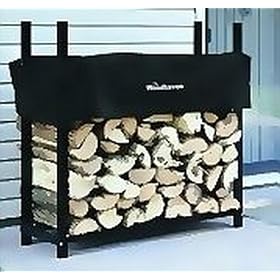 Woodhaven 4ft. Firewood Rack Outdoor w/ Standard Cover