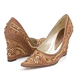 Wild Rose Cole08 Wedges 6 Bronze