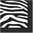 Zebra Print Beverage Napkins (2-Ply) Party Accessory  (1 count) (16/Pkg)