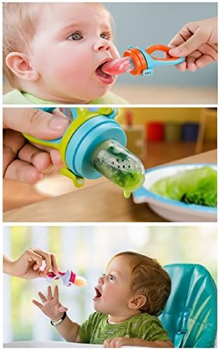 Hogokids Silicone Baby Fresh Food Feeder 3 pack