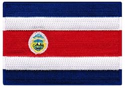 Costa Rica Flag Embroidered Patch Tico Iron-On National Emblem