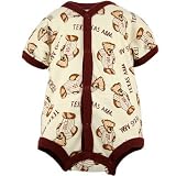 Texas A&M Aggies Natural Newborn All Over Print French Creeper