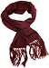 Handmade Featherweight Collection Scarf - 75% Alpaca Natural Fiber - Sonoma Wine (Classic Fringes)