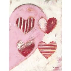 Eurographics K-ANF1074 Anna Flores, Light-Hearted 30 x 40 cm, Keilrahmenbild (keine Einrahmung n�tig) - Herz
