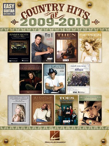 Country Hits of 2009-2010: Easy Guitar with Notes & Tab