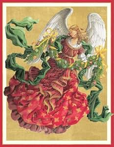 Angel with Stars Boxed Christmas Cards | PaperStyle