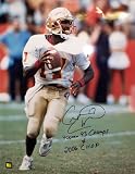 Charlie Ward Florida State Seminoles Autographed 16x20 Photograph with Heisman, 93 Champs and 2006 CHOF Inscriptions