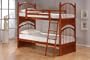 Cherry Finish Bunk Bed with Trundle Storage