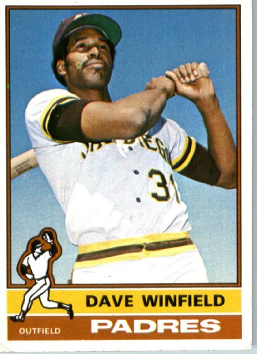 1976 Topps #160 Dave Winfield San Diego Padres Baseball Card In a Protective Screwdown Display Case