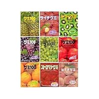 Taste of Japan #2 - Kasugai Gummy with Real Fruit Juice Sampler Party Pack (12 Bags, At Least 6 Flavors ) - 3.57 Lbs