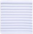 Sinland Microfiber Cleaning Cloths Washcloth 12Inchx12Inch 12 Pack White