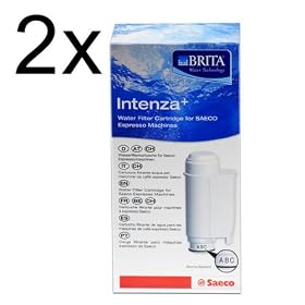 2x SAECO Intenza+ Cartouche filtrante pour BRITA Water Technology