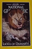 National Geographic Magazine August 1994 Lions of Darkness