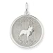 boston_terrier37boston terrier - Sterling Silver Boston Terrier Disc Charm