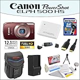 Canon PowerShot ELPH 500 HS 12 MP CMOS Digital Camera with Full HD Video an ....