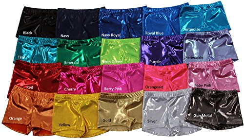 Snowflake Designs Mystique Gymnastics or Dance Workout Shorty Shorts - Variety of Colors