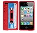 Classic Cassette Silicone Case Skin for Iphone 4 4th 4g