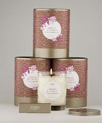 Sakura Blossom, KOBO Pure Soy Candle with Cylindrical Gift Box from the Origami Collection