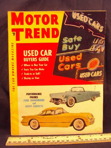 1954 54 June MOTOR TRENDS Magazine (Features: Ford Customline V8, Oldsmobile Super 88, & Packard Clipper Deluxe Road Test)