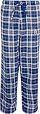 MLB Women's Los Angeles Dodgers Harmony Flannel Pants (Royal/Grey, Large)