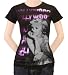 Women's: Marilyn Monroe - Hollywood with Purple Foil Specialty Products T-Shirt, L - Coal