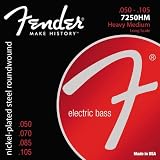 Fender Accessories 073-7250-408 Nickel Plated Bass Guitar Strings, Light
