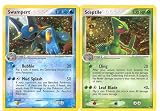 Pokemon EX Hologram Cards - Swampert & Sceptile 2 Card Set