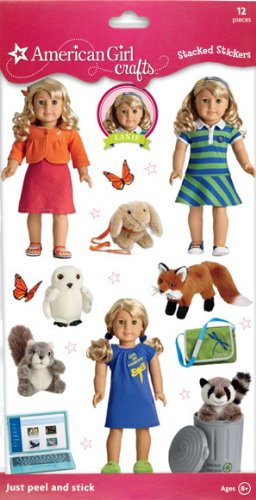American Girl Stacked Stickers, Lanie