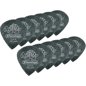 Dunlop Tortex Pitch Black Jazz Guitar Picks 1 Dozen, 1.14Mm