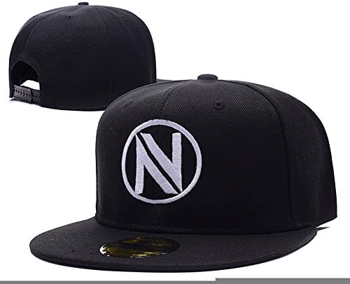 EnvyUs Logo Adjustable Snapback Embroidery Hats Caps - Black/White