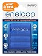 Sanyo eneloop HR-3UTGB-4BP - Pilas AA con estuche (1900 mAh, 4 unidades)
