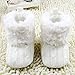 Weixinbuy Baby Girls Knit Soft Fur Winter Warm Snow Boots Crib Shoes