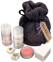 Scottish Fine Soaps Highland Aromatics Woolly Bathers Bag Gift Set Body Wash & Body Lotion 100g Soap & 2 x Bath Melts 80g