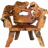 Badland Root Chair (Teak) (43H x 39W x 33D)