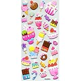 Puffy Dimensional Stickers - Cute / Kawaii Ice Cream Sweets