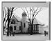 Historic Print (L): [Exterior of public library, Dedham, Massachusetts]