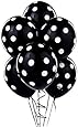 12 Black and White Polka Dot Balloons!