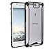 HTC One A9 Case, POETIC Affinity Series [X-FORM] Premium Thin/No Bulk/Protection Where Its Needed/Clear/Dual Material Protective Bumper Case for HTC One A9 (2015) Black/Clear