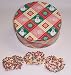 Gourmet Food : Scott's Cakes 1 lb. White Chocolate Covered Pretzel with Chocolate Chips & Jimmies in a Snowman Tin
