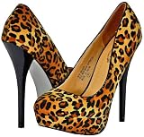 Italina Sh1023 Leopard Women Platform Pumps
