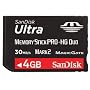 SanDisk Ultra II Memory Stick Pro Duo Speicherkarte 4 GB (Retailverpackung)