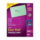 Address Label, Laser Printer, 2x4-1/8, Clear, 500/Box AVE5663