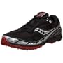 Saucony Women's KilKenny XC3 Spike Racing Shoe,Black/Silver/Red,7.5 M