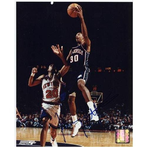 Kerry Kittles Autographed New Jersey Nets 8x10 Photo